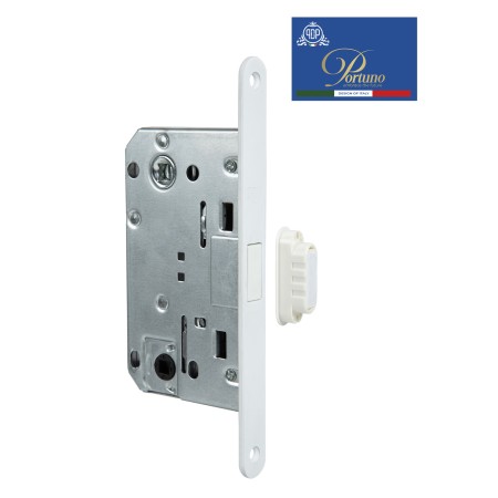 Дверной замок-защелка магнитная сантехническая Portuno PM-WC.08.04 Белый