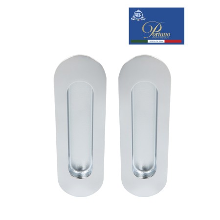 Дверная ручка PORTUNO для раздвижных дверей Стиль модерн. Артикул S.01.01. Полированный хром