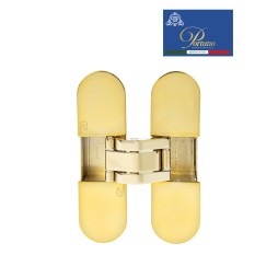 Скрытые петли Portuno H.22.06 PVD Полированное золото