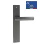 Дверная ручка на планке PORTUNO Alba 721.05PL Матовый графит