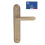 Дверная ручка на планке PORTUNO Chic 1016.11PL Матовый кофе