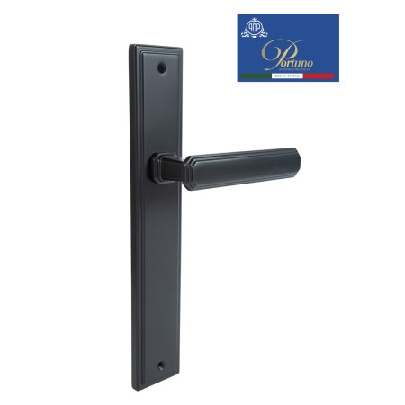 Дверная ручка на планке PORTUNO Pyramid 822.03PL Чёрный