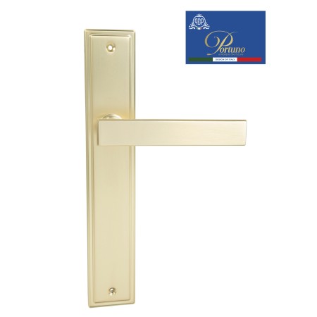 Дверная ручка на планке PORTUNO Star 820.07PL Матовое золото