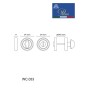 Ручка поворотная Portuno WC.033 Матовое золото WC.033.07 (WC фиксатор)