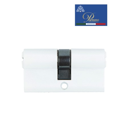 Цилиндровый механизм PORTUNO. Арт.CD60.04, 60м. (30+30), Цвет, Белый. ключ-ключ
