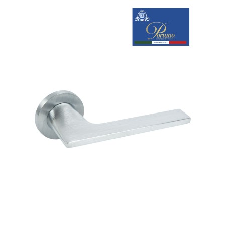 Дверная ручка на розетке Portuno Alato 114.02 матовый хром