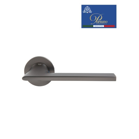 Дверная ручка на розетке Portuno Alato 114.05 матовый графит