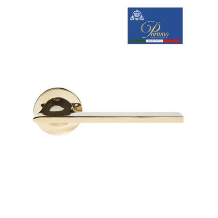 Дверная ручка на розетке Portuno Alato 114.06 PVD Полированное золото
