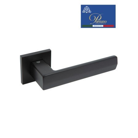 Дверная ручка на розетке Portuno Alba 221.03 Чёрный