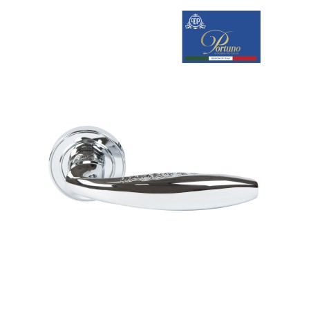 Дверная ручка на розетке Portuno Anna 309.01 Полированный хром