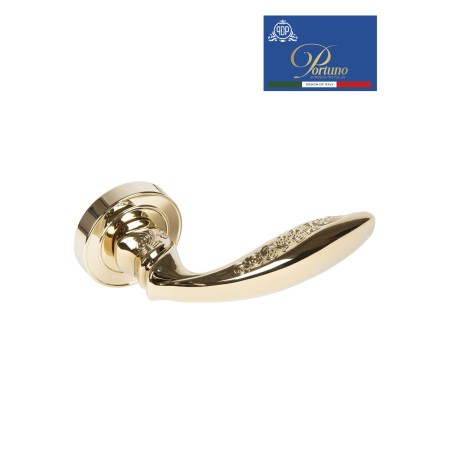 Дверная ручка на розетке Portuno Anna 309.06 PVD Полированное золото