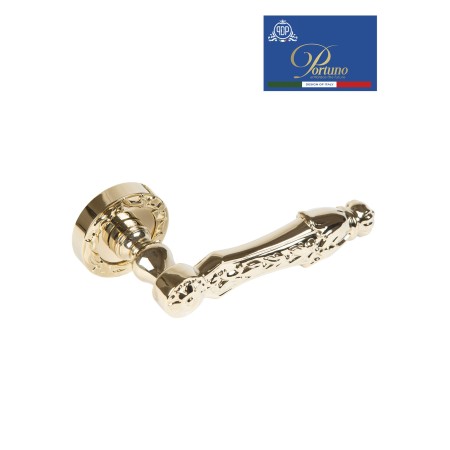 Дверная ручка на розетке Portuno Arcadia 418.06 PVD Полированное золото