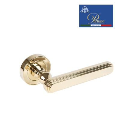 Дверная ручка на розетке Portuno Chic 316.06 PVD Полированное золото