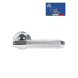 Дверная ручка на розетке Portuno Exa Zig 301.01 Полированный хром Дверная ручка на розетке Portuno Exa Zig 301.01 Полированный хром