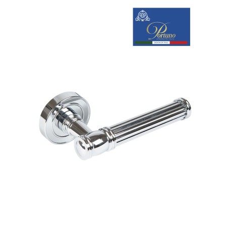 Дверная ручка на розетке Portuno Impero 311.01 Полированный хром