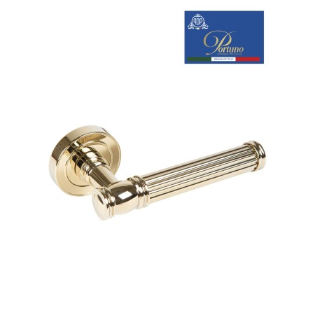 Дверная ручка на розетке Portuno Impero 311.06 PVD Полированное золото