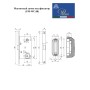 Дверной замок-защелка магнитная сантехническая Portuno PM-WC.08.14 Матовый никель Дверной замок-защелка магнитная сантехническая Portuno PM-WC.08.14 Матовый никель