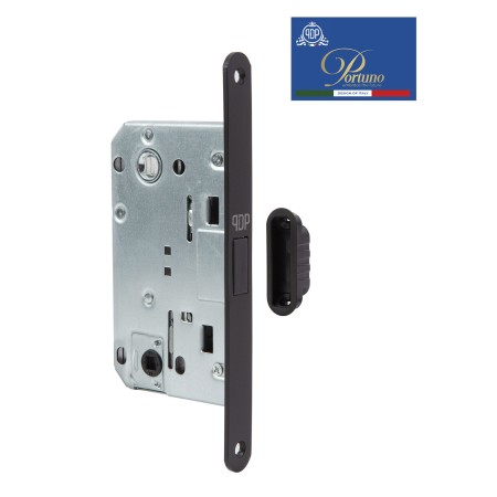 Дверной замок-защелка магнитная сантехническая Portuno PM-WC.08.03 Черный
