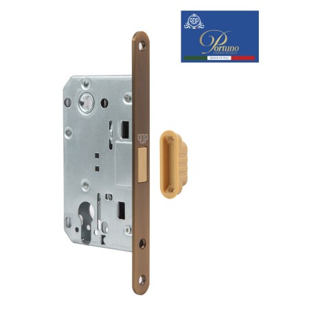 Дверной замок магнитный под цилиндр Portuno PM-10.11 Матовый кофе