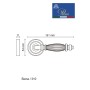 Дверная ручка на розетке Portuno Siena 310.11 Матовый кофе